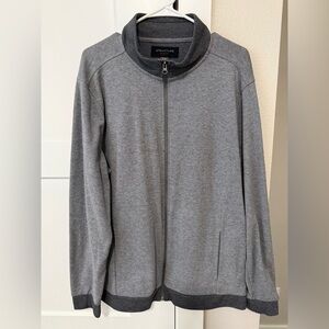 Men’s Structure Gray Full-Zip up Men's Sweater/ jacket XL slim fit